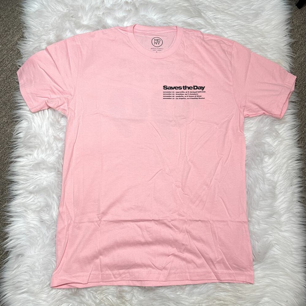 SAVES THE DAY SHIRT ROCK BAND THROUGH BEING COOL 99 SHIRT SIZE LARGE